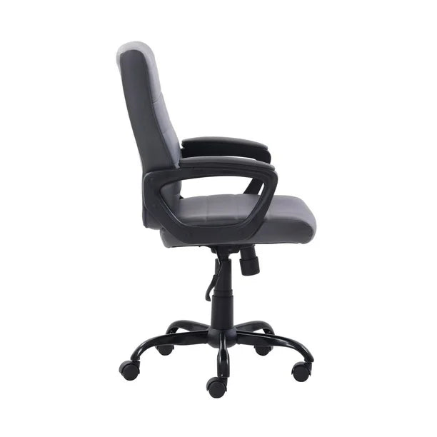 Mainstays Bonded Leather Mid-Back Manager's Office Chair, Bonded Leather Upholstery