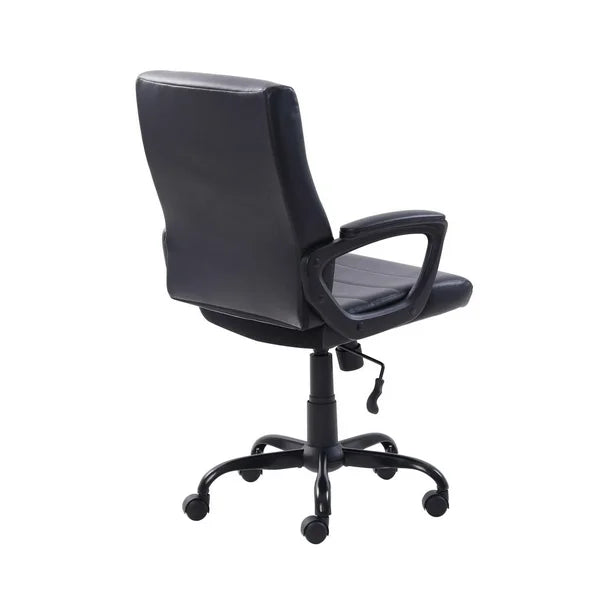 Mainstays Bonded Leather Mid-Back Manager's Office Chair, Bonded Leather Upholstery