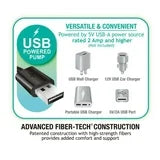 INTEX Dura-Beam® Prestige Air Mattress w/ Built-in USB-powered Pump, 15in. Queen, with Fiber-Tech® Construction