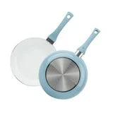 Mainstays Non-Stick Ceramic-Coated Aluminum 12in Frying Pan, MS CER 12IN FRYPAN BLUE