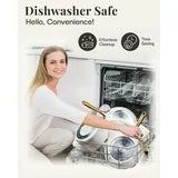 Gotham Steel Naturals Cream 15 Pc Heavy Duty Nonstick Ceramic Cookware Set With Cooking Utensils, Gotham Steel 15 pc Cream Cookware Set