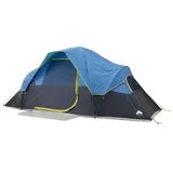 Ozark Trail 8-Person Dome Tent with Fly, Easy Set-Up, Grey/Blue in Colour, size: 16ft L x8ft W x72in H