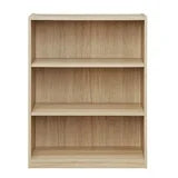 Mainstays 3-Shelf Bookcase with Adjustable Shelves, Birch