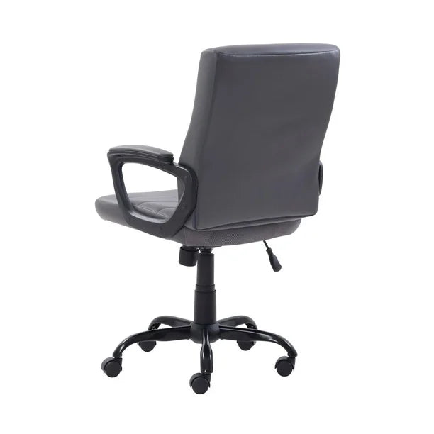 Mainstays Bonded Leather Mid-Back Manager's Office Chair, Bonded Leather Upholstery
