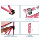 Ozark Trail Kids Arm Chair, 125lb Weight Capacity, Color Blue,Pink, Polyester Fabric & Steel Frame, Camping Chair