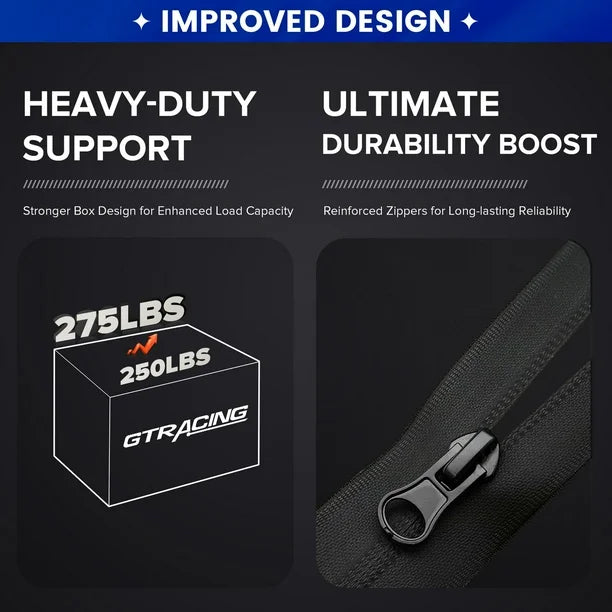 GTRACING GTWD-200 Ergonomic Gaming Chair with Adjustable Pillows and Footrest, Gaming chair with retractable footrest