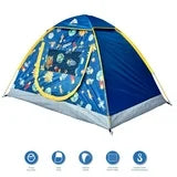 Ozark Trail Brand Kids Tent - Outer Space Pattern, Easy to Set up, Ideal Size for 2 Kids, Kids Dome Tent
