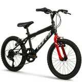 Huffy Algonquin 18-inch Boys’ Rigid 6-Speed Mountain Bike, Black, 4-8 years old
