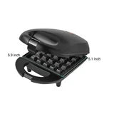 Mainstays Single Waffle Maker, Matte Black, MS-78CN, Condition: New, Non-Stick