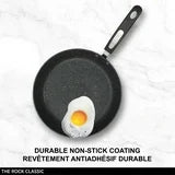 Starfrit The Rock 20cm (8") Non-Stick Fry Pan - Durable Forged Aluminum - Oven Safe - PFOA Free - Easy to Clean - Black, 8" Fry Pan