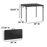 Mainstays Square Foldable Table, 34