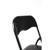 Enduro Black Padded Vinyl Folding Chair, 18 '' x 17.3'' x 30.7'', Padded folding chair
