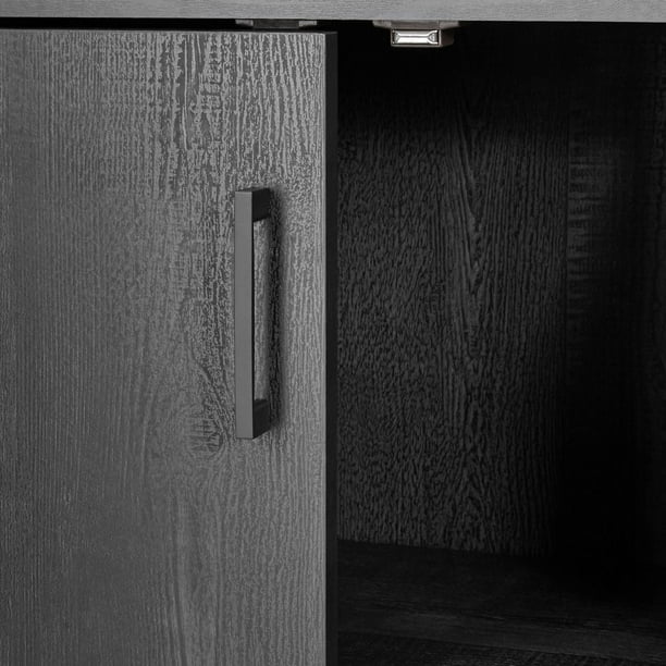 Mainstays Traditional 5 Shelf Bookcase with Doors, Bookcase