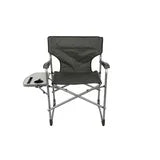Ozark Trail Director Camping Chair, Green with Side Table for Outdoor, Adult, Camp Chair with Table