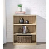 Mainstays 3-Shelf Bookcase with Adjustable Shelves, Birch