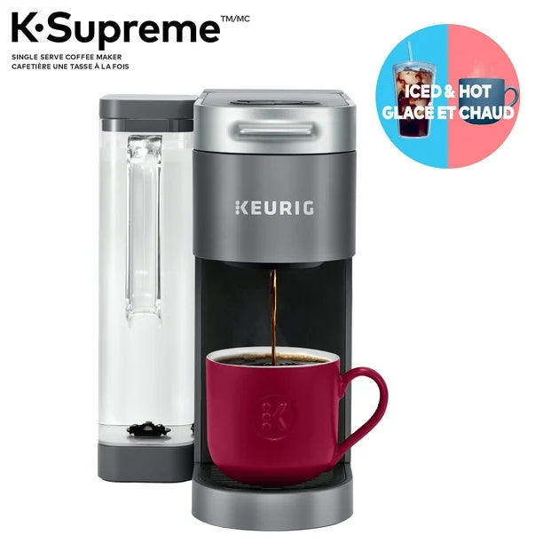Keurig K-Supreme Single Serve K-Cup Pod Coffee Maker, 4 cup sizes: 6, 8, 10, 12 oz.