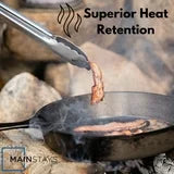 Mainstays 12-inch Cast Iron Skillet, Hand Wash, MS 12-Inch Cast Iron Skillet