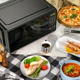 Mainstays 0.7 Cu ft Countertop Microwave Oven, 700 Watts , Black, Child Safety Lock