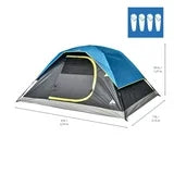 Ozark Trail - 4 Person Dome Tent, Fiberglass Poles Easy to Setup. Maximum Occupancy Is 4 Person Sleep., 4 Person Dome Tent