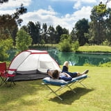 INTEX Camping Mat / Jr. Cot Camping Air Mattress, 26.5in x 72.5in x 6.75in, Plush top and laminated bottom
