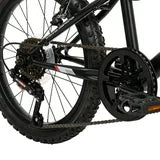 Huffy Algonquin 18-inch Boys’ Rigid 6-Speed Mountain Bike, Black, 4-8 years old