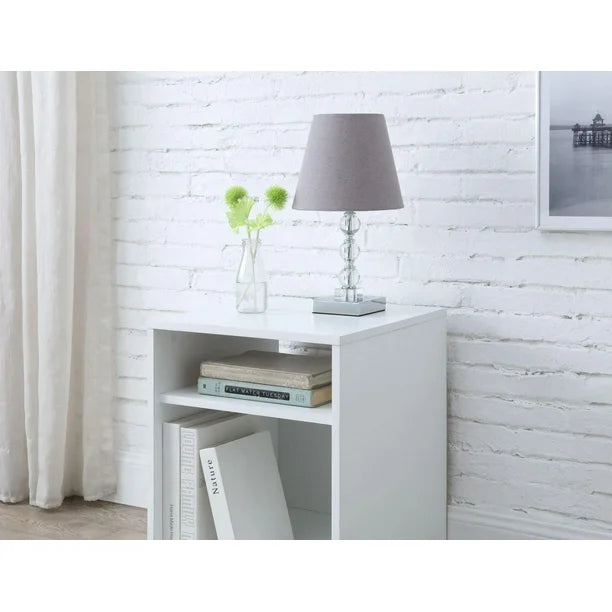 Mainstays Open Shelf Nightstand, White