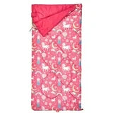 Ozark Trail Kid's sleeping Bag, 56"(L) x26" (W),no temp rating , polyester fabric outer, girl, Sleeping Bag