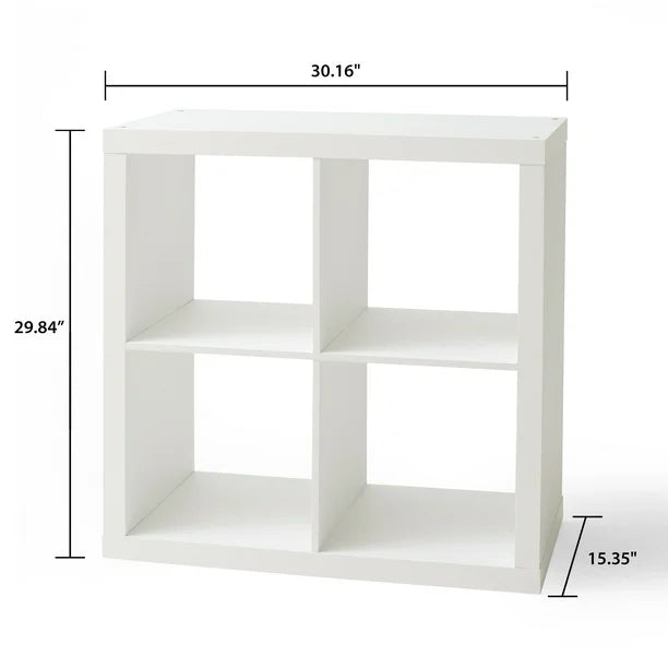 Mainstays Open Shelf Nightstand, White