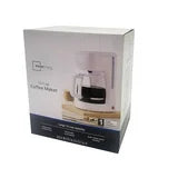 Mainstays 12 Cup Drip Coffee Maker - 12 Cup Switch Coffee Maker - White, Model: MS-202391, Mainstays 12 Cup Coffee Maker