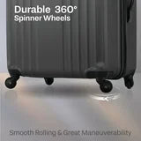JT 28IN HARDSIDE CHR, Travel Spinner Wheels Suitcase