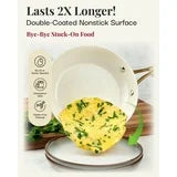 Gotham Steel Nonstick Cookware Set Pots and Pans Set with Utensils Cream Collection 15Pcs, cookware set