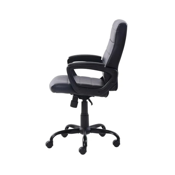 Mainstays Bonded Leather Mid-Back Manager's Office Chair, Bonded Leather Upholstery