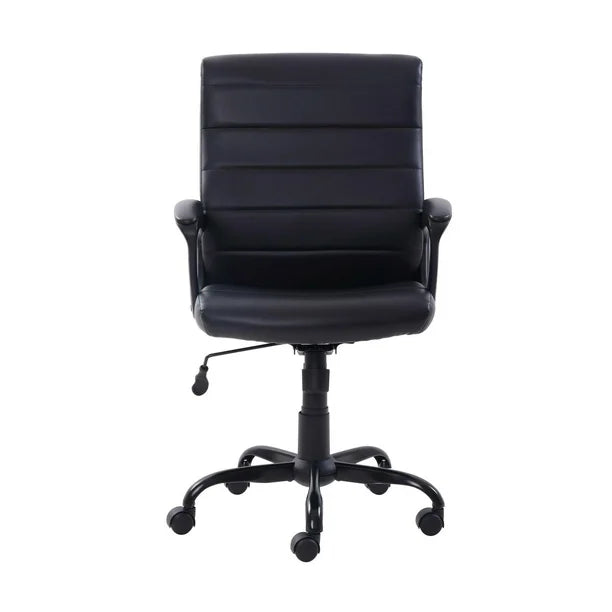 Mainstays Bonded Leather Mid-Back Manager's Office Chair, Bonded Leather Upholstery
