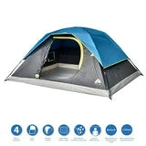 Ozark Trail - 4 Person Dome Tent, Fiberglass Poles Easy to Setup. Maximum Occupancy Is 4 Person Sleep., 4 Person Dome Tent