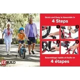 Huffy Sea Star 12-inch Girls’ Bike with Training Wheels, White/Pink, 3-5 years