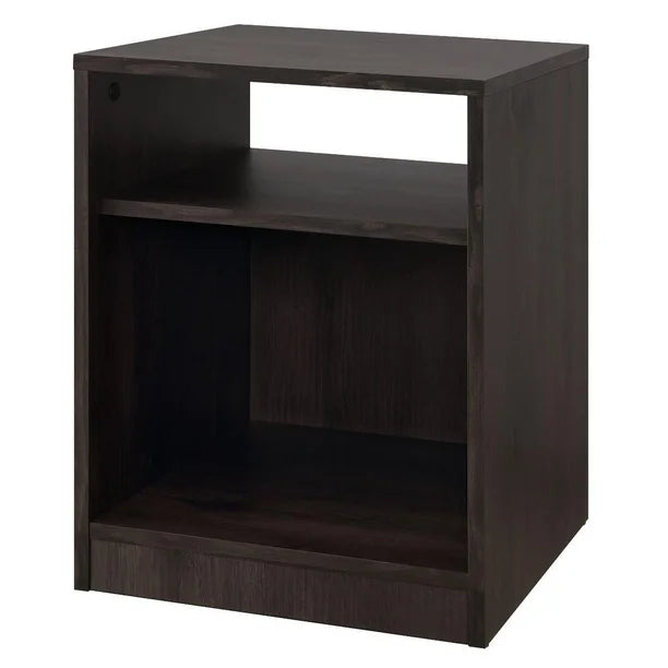 Mainstays Open Shelf Nightstand, White