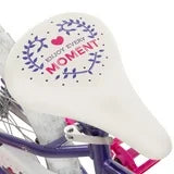 Huffy Sea Star 18-inch Girls’ Bike with Training Wheels, Purple, 4-8 years