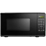 Mainstays 0.7 Cu ft Countertop Microwave Oven, 700 Watts , Black, Child Safety Lock