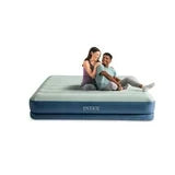 INTEX Dura-Beam® Prestige Air Mattress w/ Built-in USB-powered Pump, 15in. Queen, with Fiber-Tech® Construction