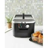 Mainstays 4L Deep Fryer, Stainless Steel Lid, Electric, New MS-202398CN, Black Matte